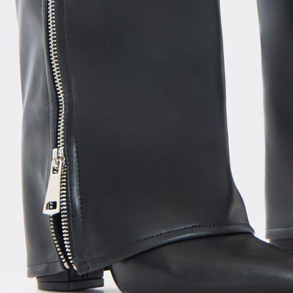 Fold Over Knee-High Boots - Picture 2 of 2
